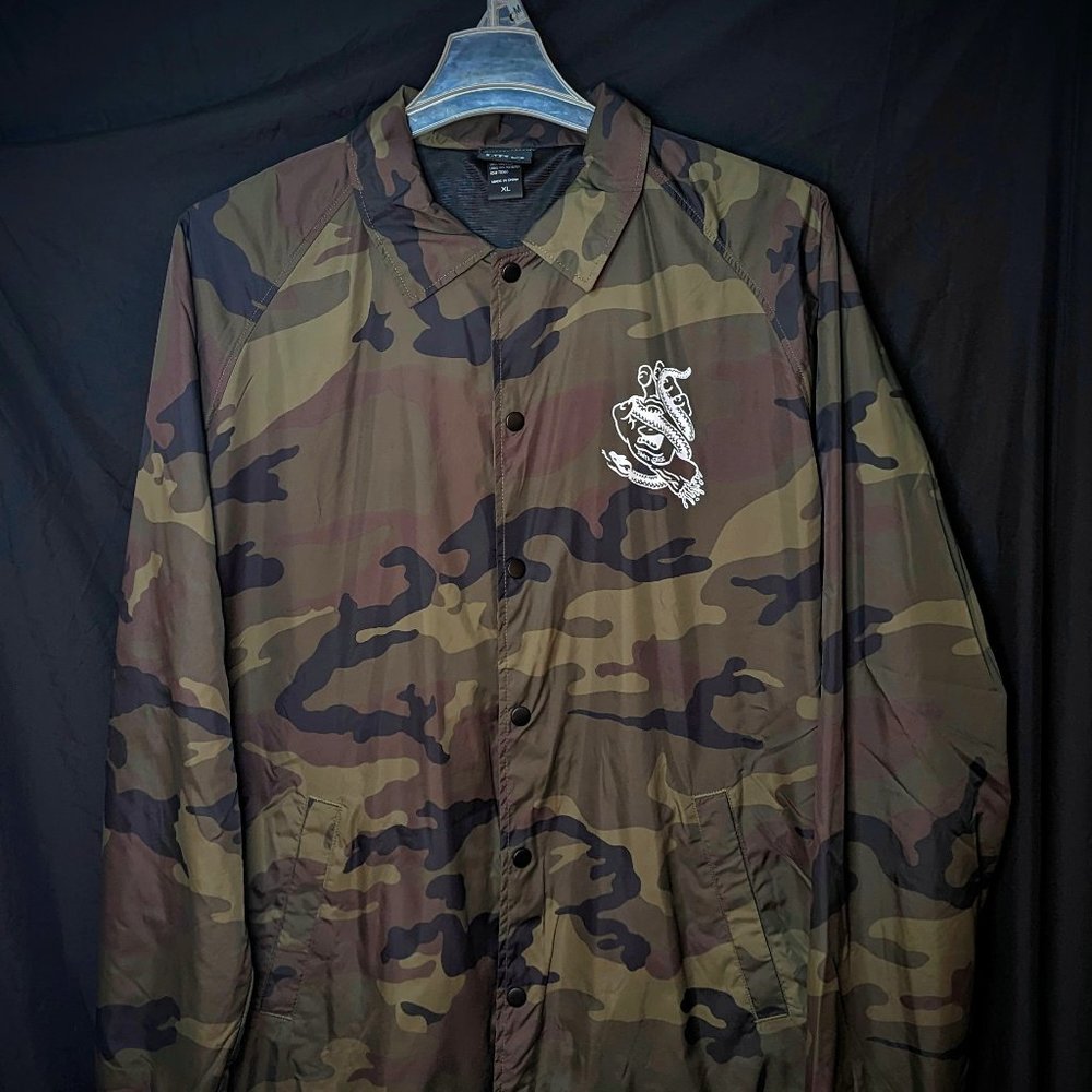 SANTA CRUZ Screaming Hand Mens Camo Windbreaker XL